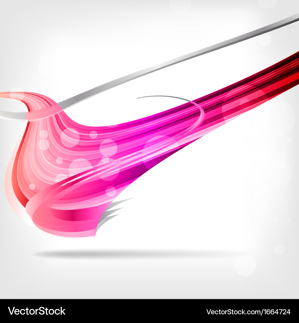 Dynamic Abstract Waves and Lines Background vector image