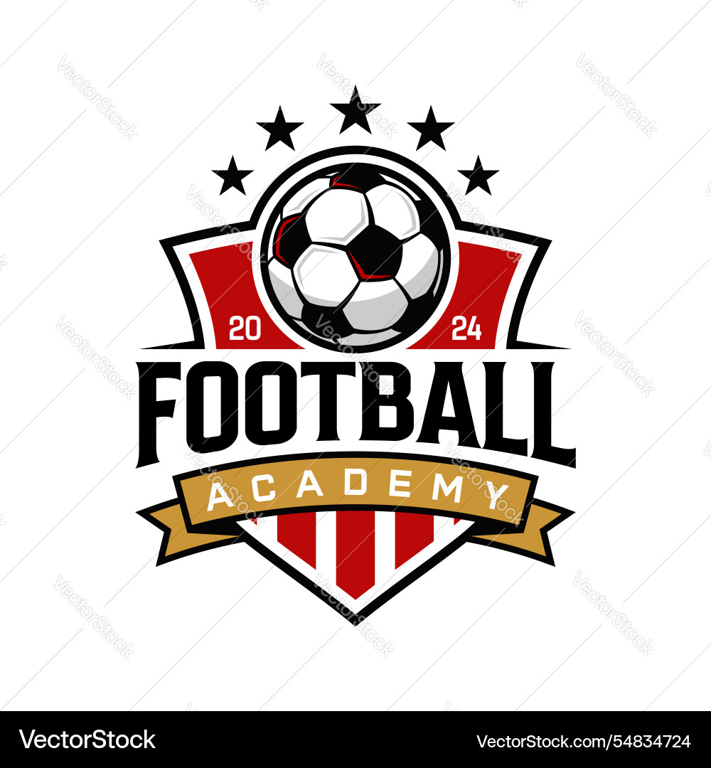 Football Club Badge - Academy Logo Vector Image