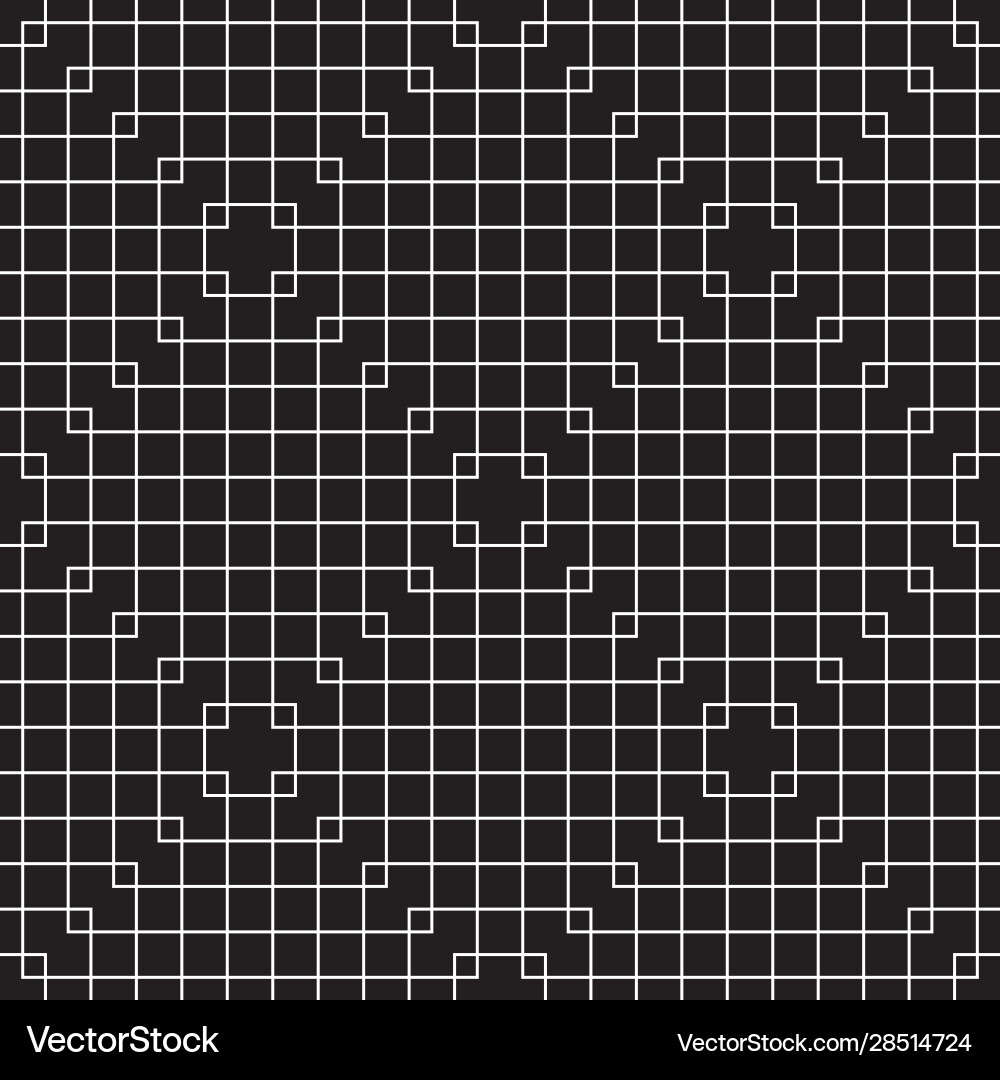 Geometric Line Grid Pattern vector image