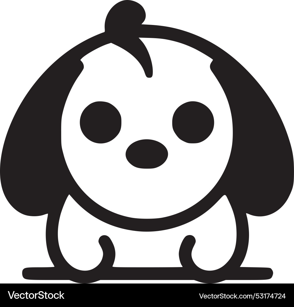 Hund - minimalistisches und flaches Logo Hund - minimalistisches und flaches Logo vektorbild
