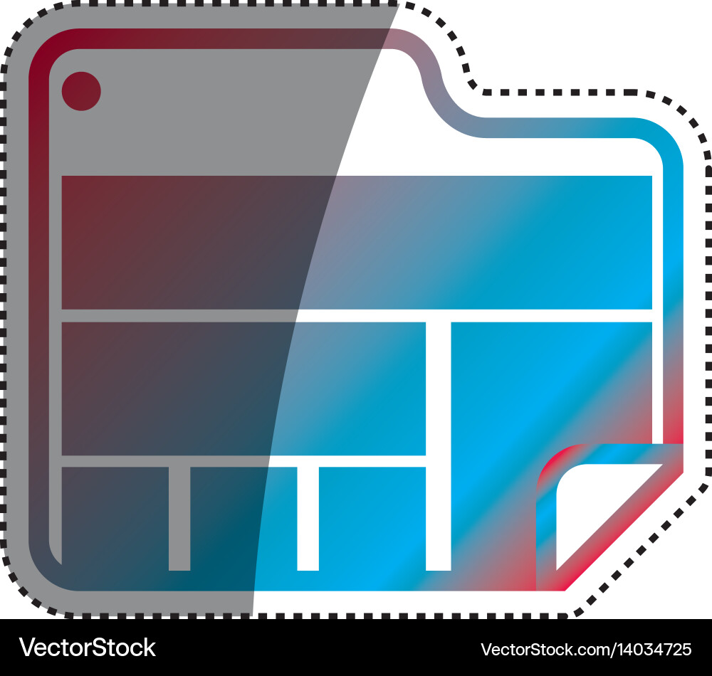 Browser web interface vector image