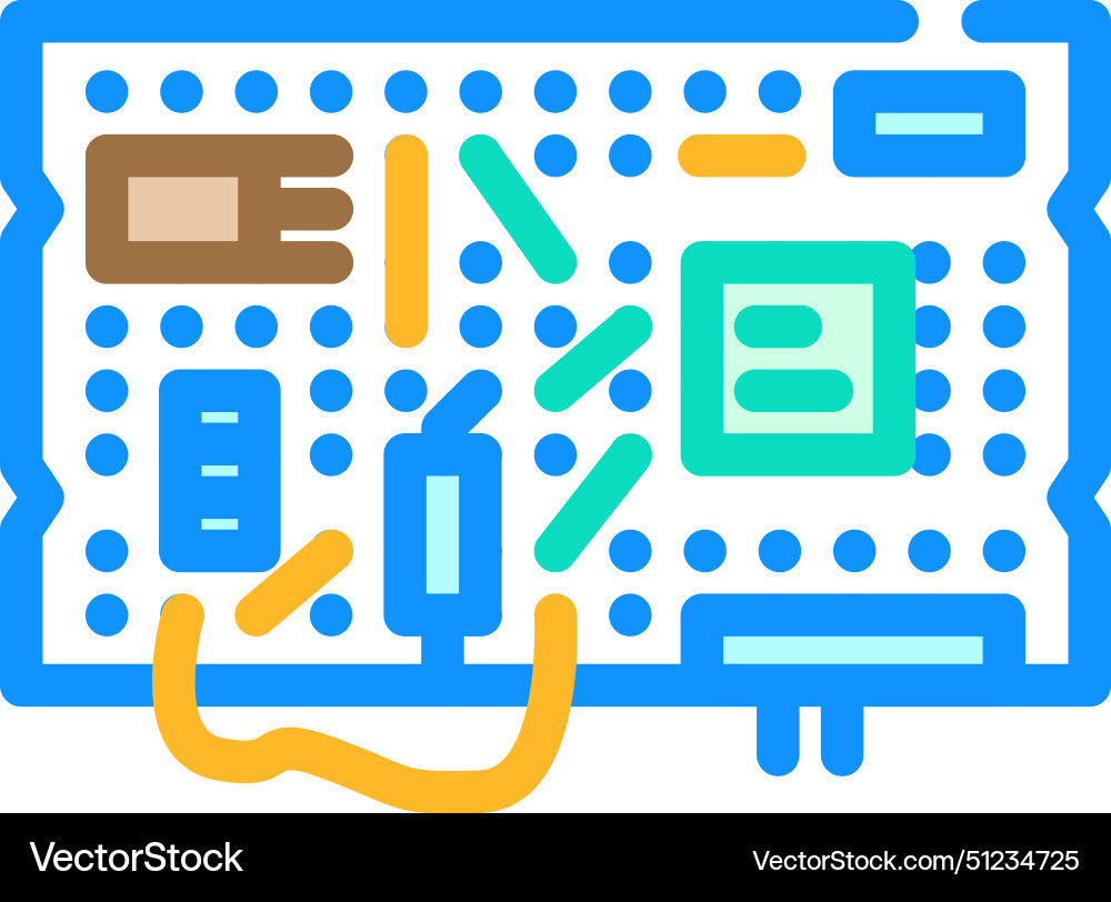 Diy electronics tech enthusiast color icon Vector Image