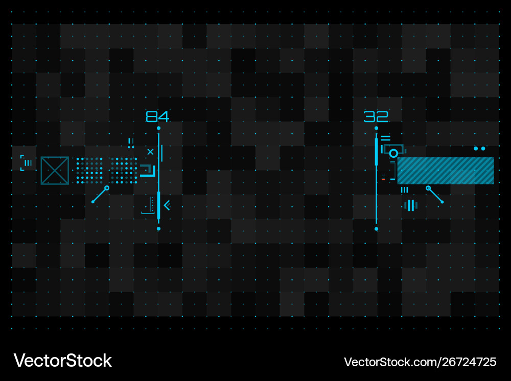 Futuristic graphic user interface Futuristic graphic user interface vector image