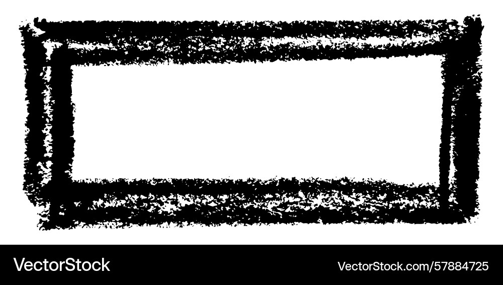 Grunge double-line rectangle frame Grunge double-line rectangle frame Vector Image