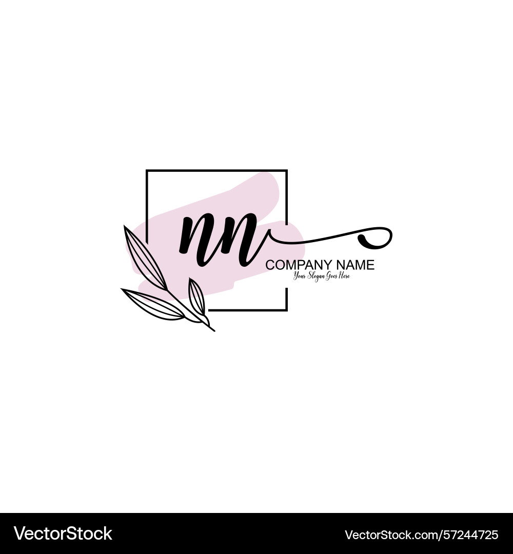 Modern botanical nn initial logo collection Modern botanical nn initial logo collection Vector Image