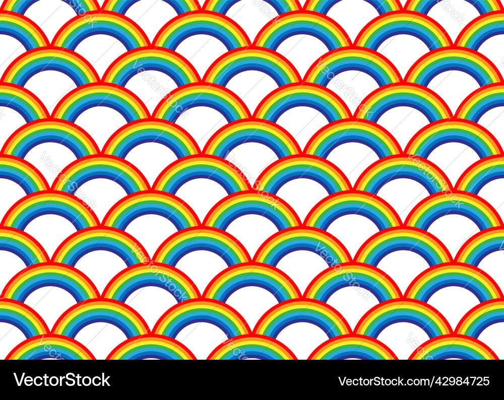 Rainbow pattern seamless colorful background Rainbow pattern seamless colorful background vector image