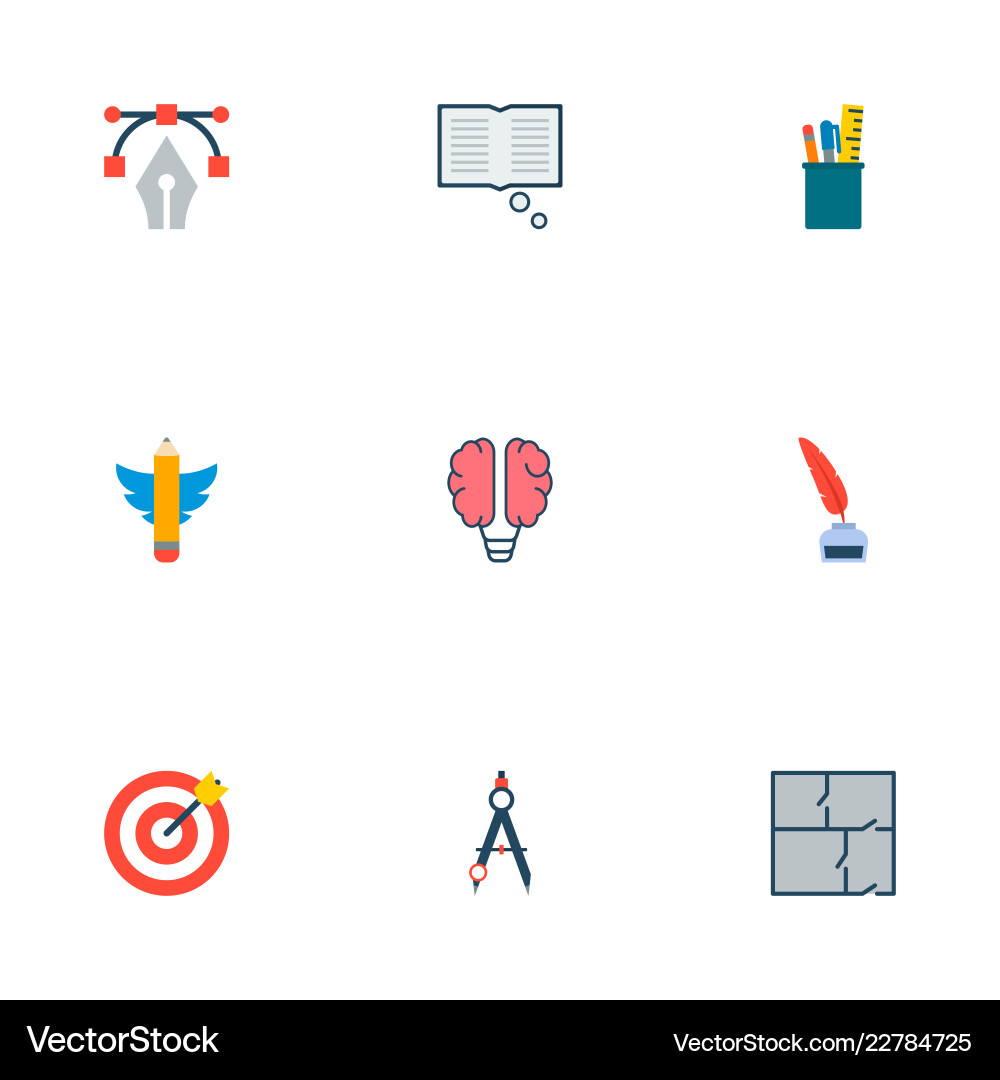 Set constructive icons flat style symbols Set constructive icons flat style symbols vector image