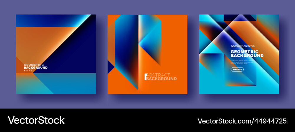Set of abstract backgrounds - overlapping Vector Image