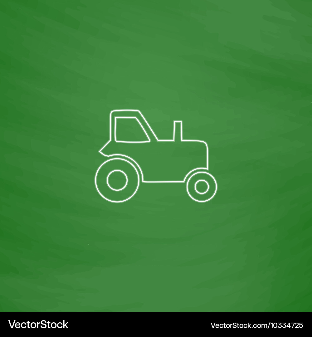 Tractor computer symbol vector image
