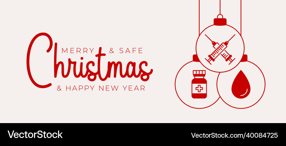 Weihnachtskoronavirus Impfung und Prävention Weihnachtskoronavirus Impfung und Prävention vektorbild