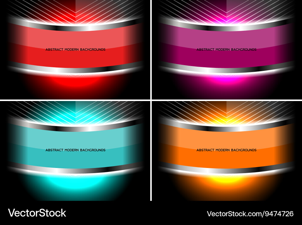 Abstract Color Gradient Backgrounds vector image