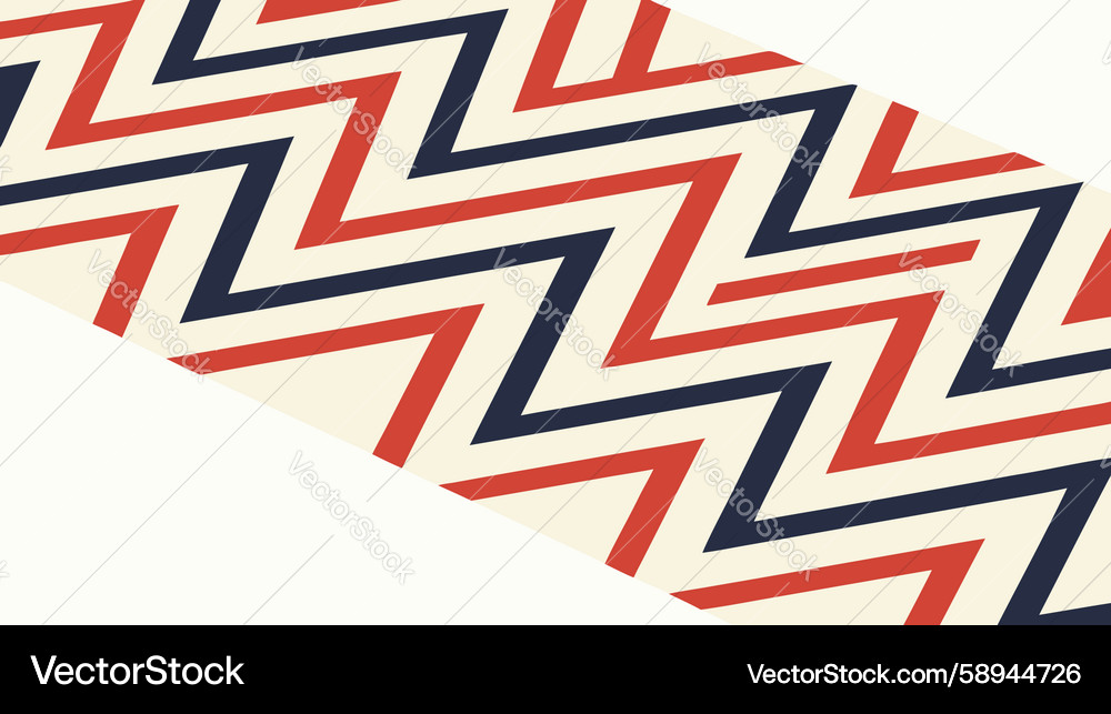 Abstract zigzag geometric pattern dynamic retro Vector Image