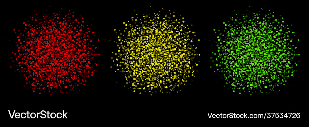 Colorful blobs dots glowing blots Colorful blobs dots glowing blots vector image