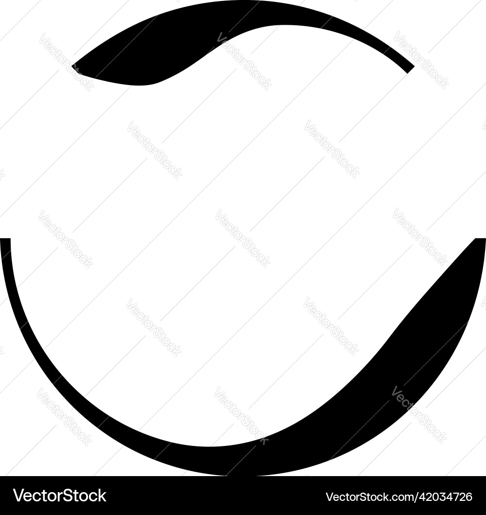 Concentric radial lines circles icon segmented Vector Image