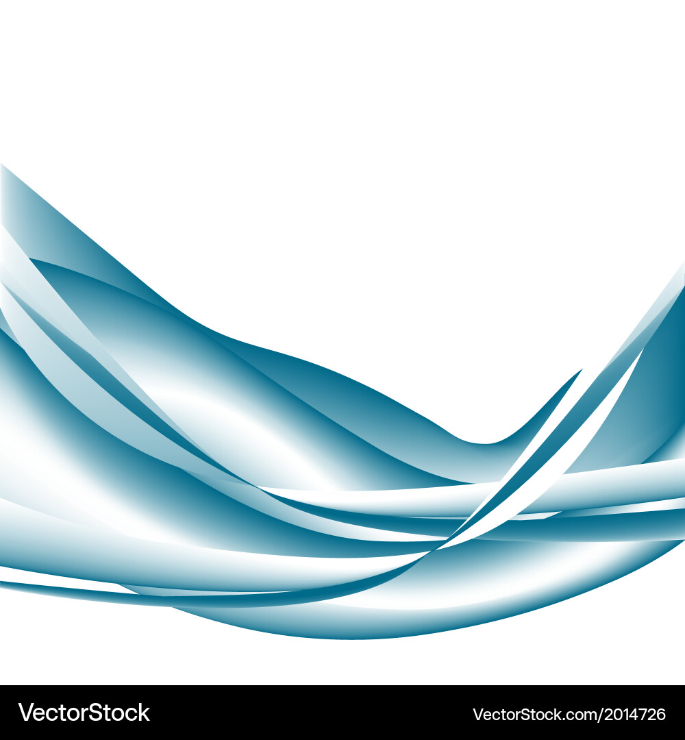 Dynamic Blue Wave Pattern vector image