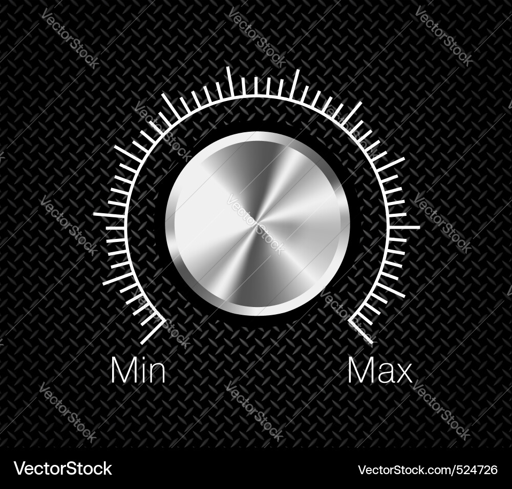 Fader volume Royalty Free Vector Image - VectorStock