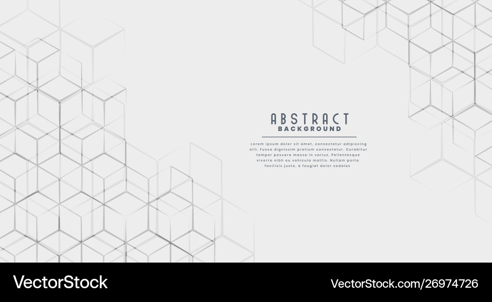 Hexagonal Line Pattern Background vector image