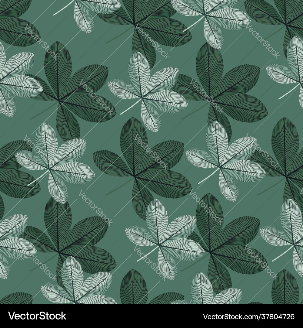 Spring style seamless pattern with hand drawn Vector Image