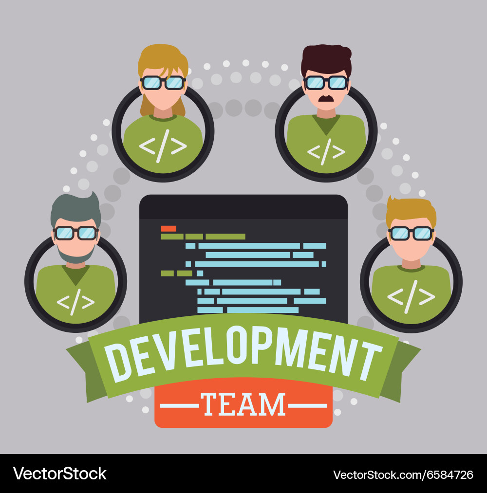 Web developer design Vector Image
