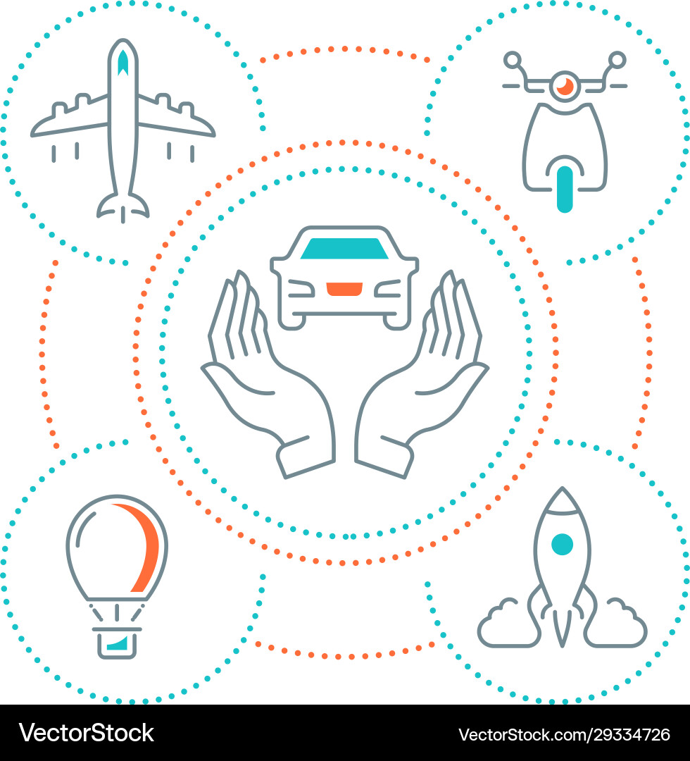 Webseiten-Banner und Landing-Seitentransport Webseiten-Banner und Landing-Seitentransport vektorbild