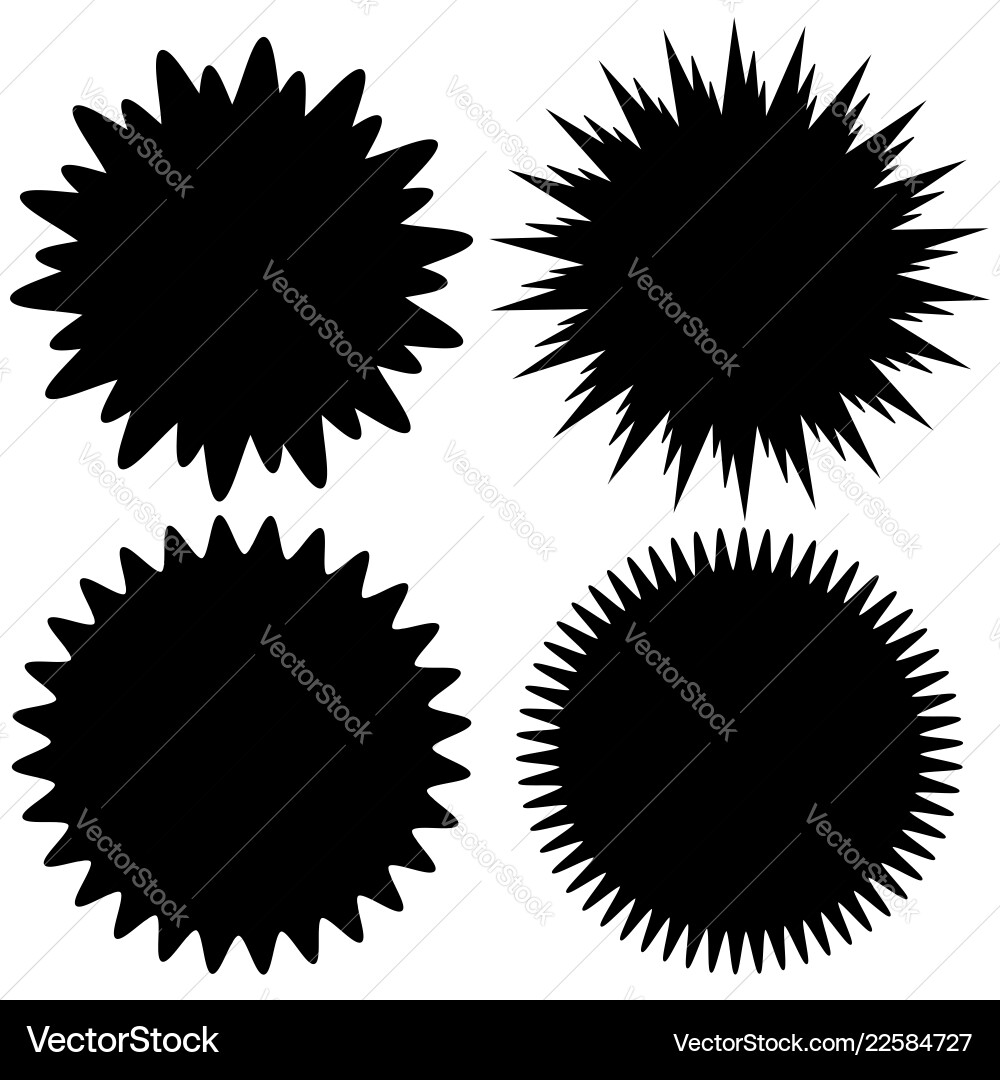 Abstract black and white element in circular Vector Image