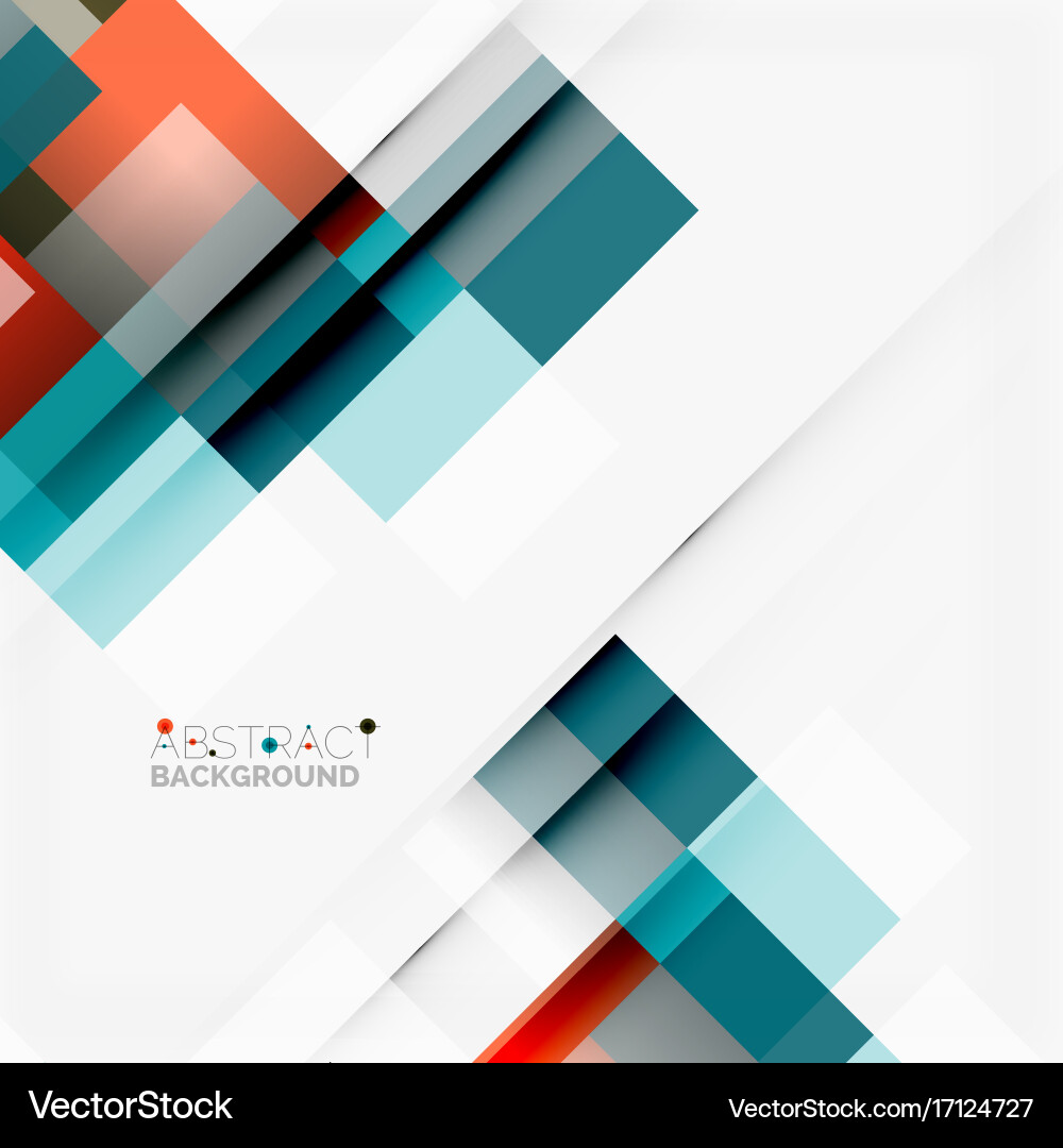 Abstract blocks template design background simple vector image