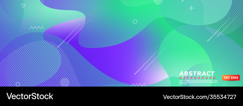 Abstract colorful with dynamic liquid texture vector image