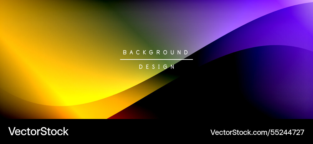 Bright rainbow style color gradient with curve Vector Image