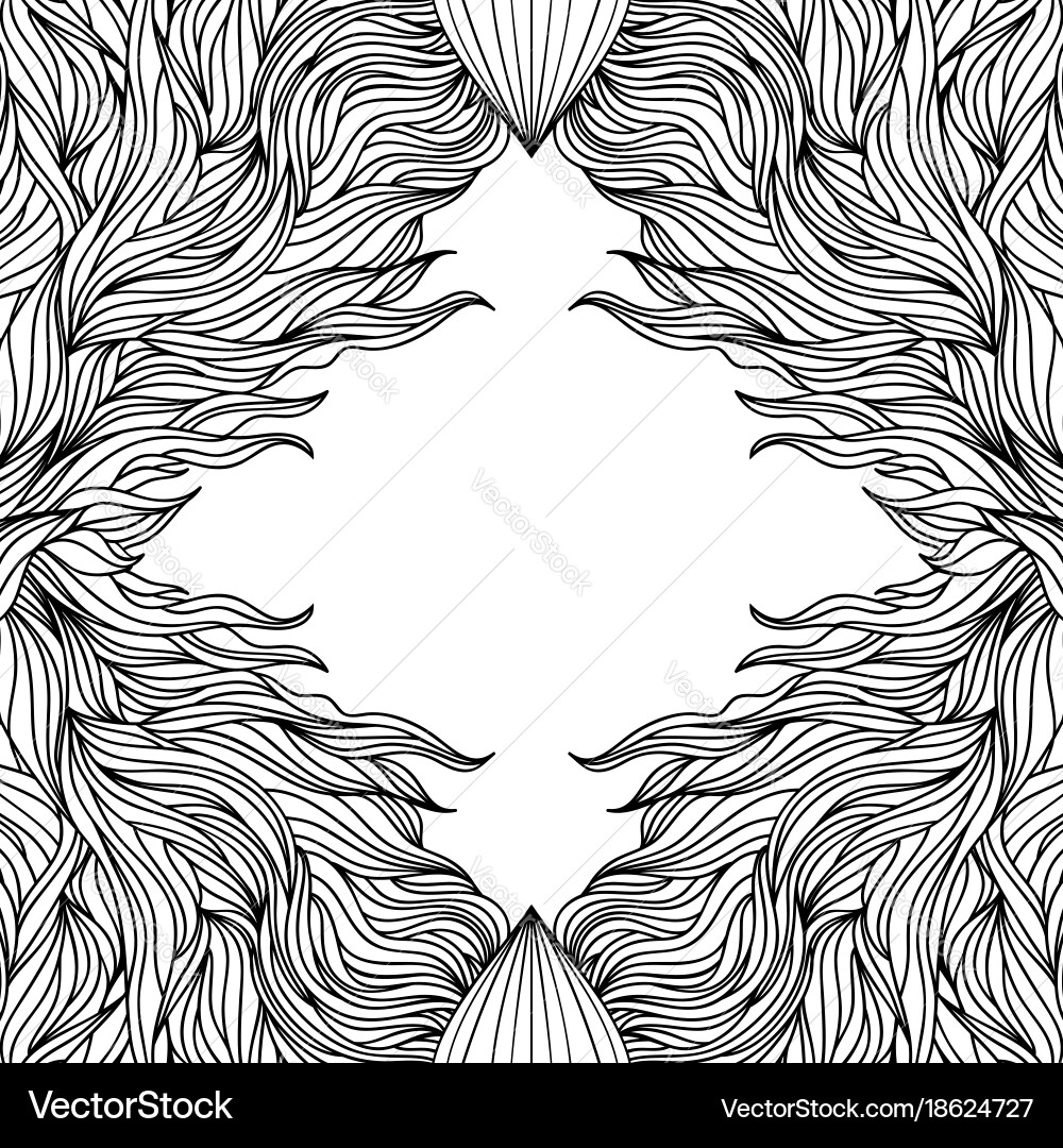 Psychedelic Frame Pattern Vector Image