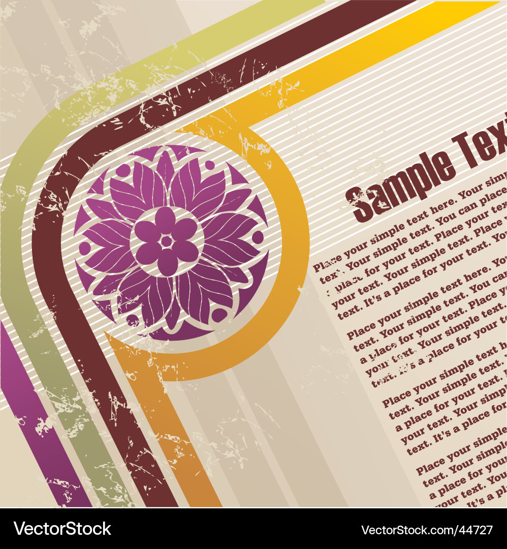 Retro Grunge Texture Vector Image
