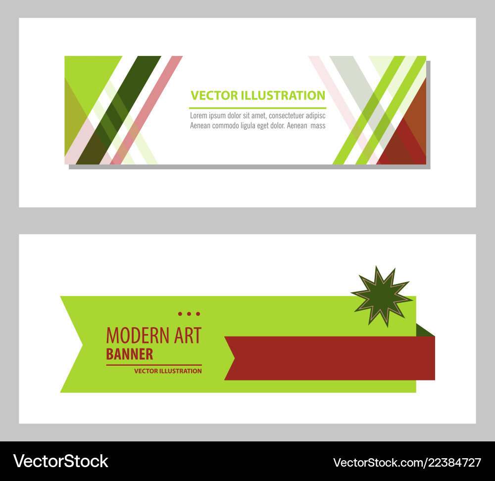 Set of flat linear promotion ribbon banner scroll Set of flat linear promotion ribbon banner scroll vector image
