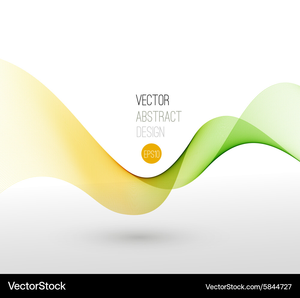 Template leaflet design with color lines vector image