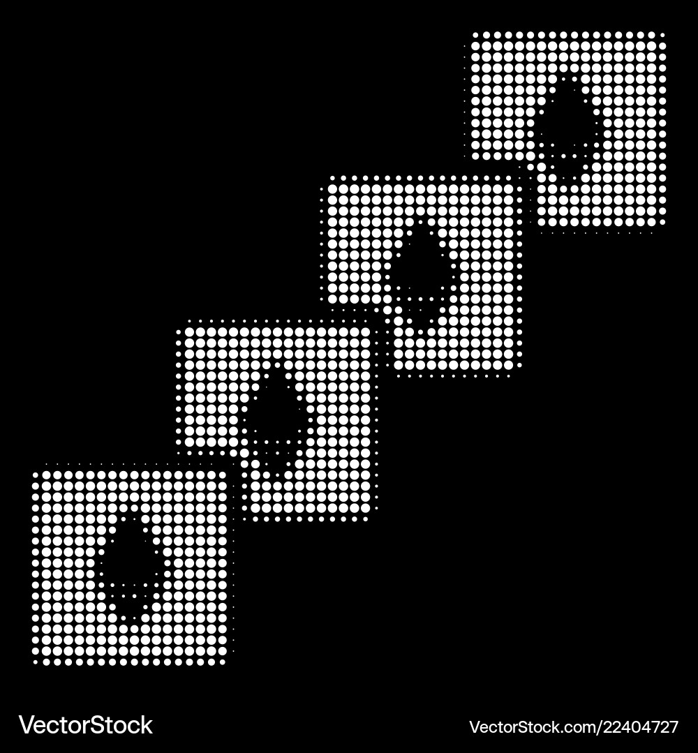 White halftone ethereum blockchain icon White halftone ethereum blockchain icon vector image