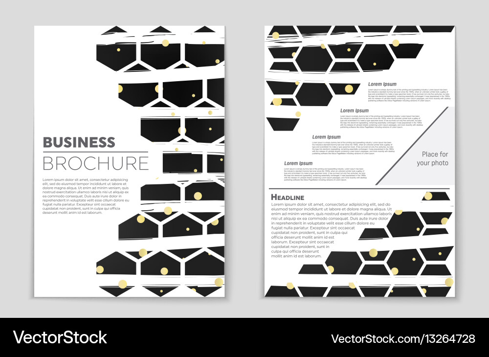Abstract layout background set for art vector image