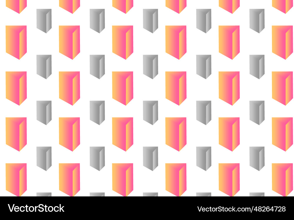 Abstract triangular prism pattern background vector image
