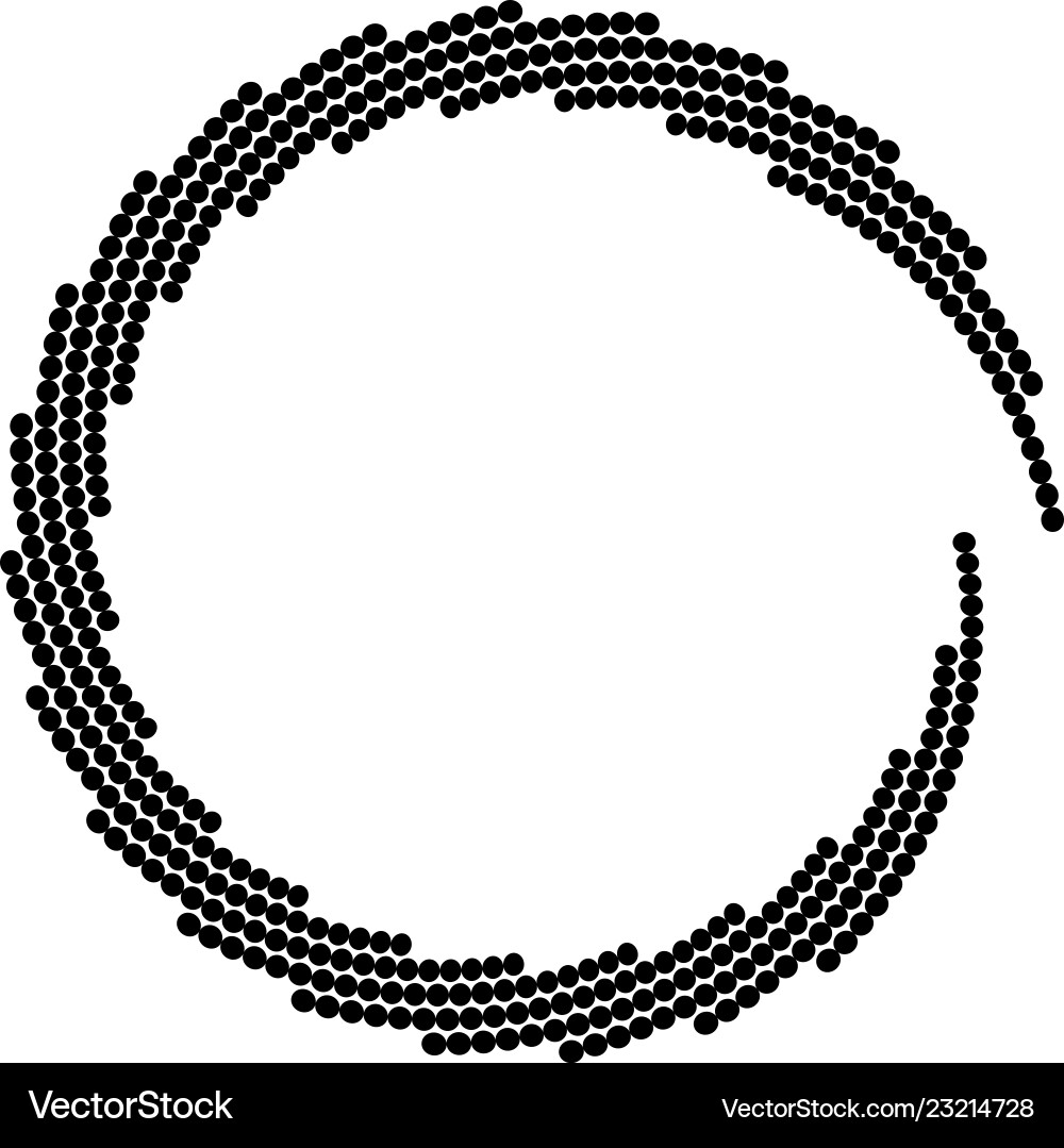 Halftone dots forms Halftone dots forms vector image