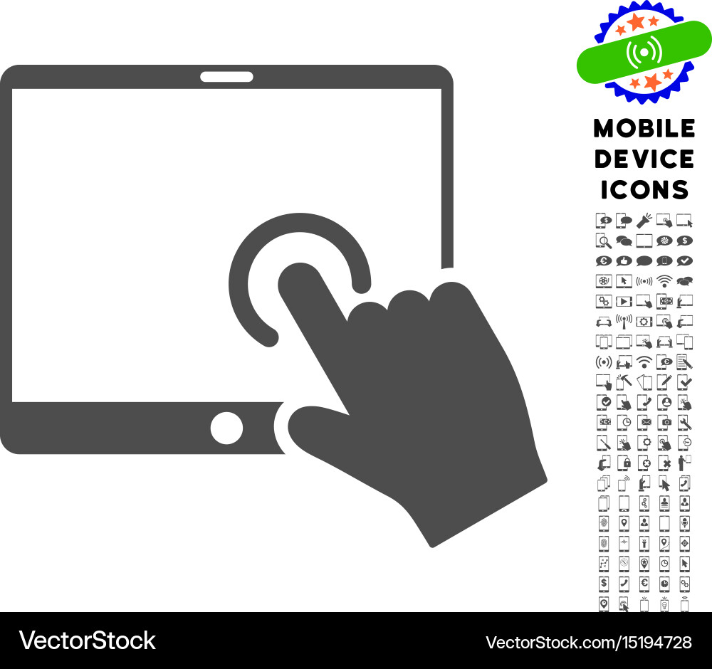 Touchscreen PDA Icon vector image