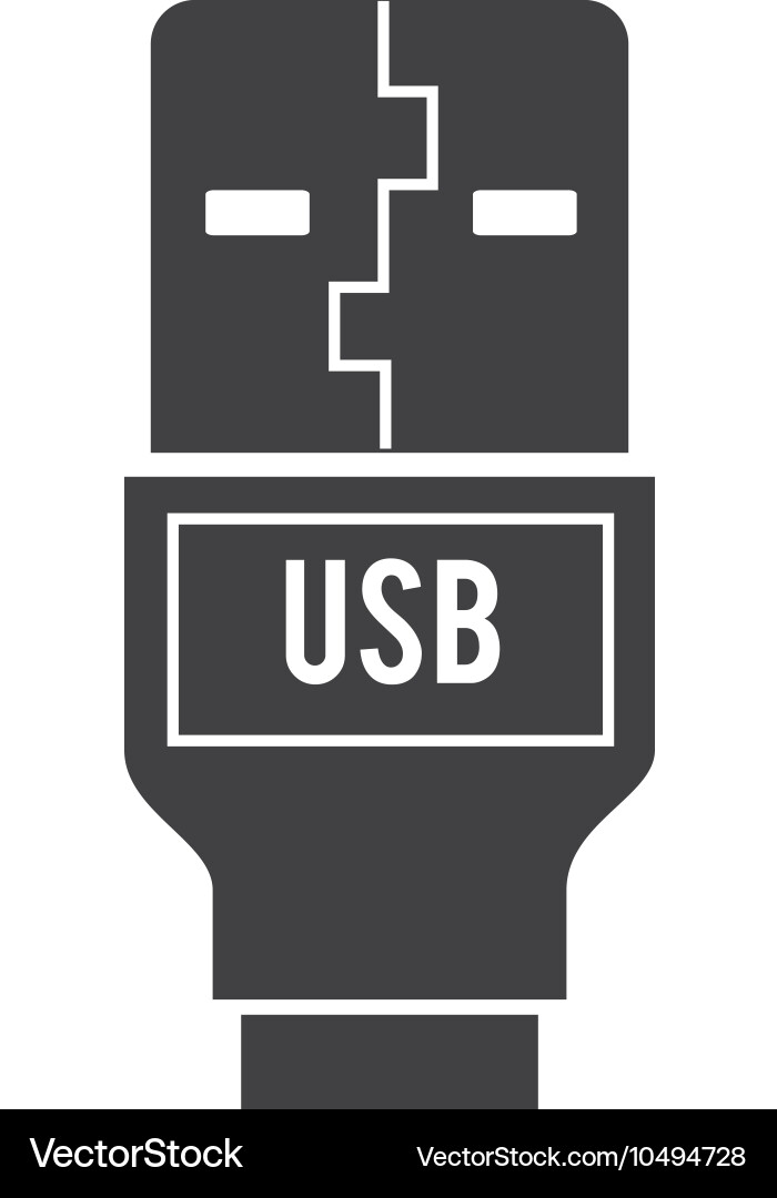 Usb connected backup design Vector Image