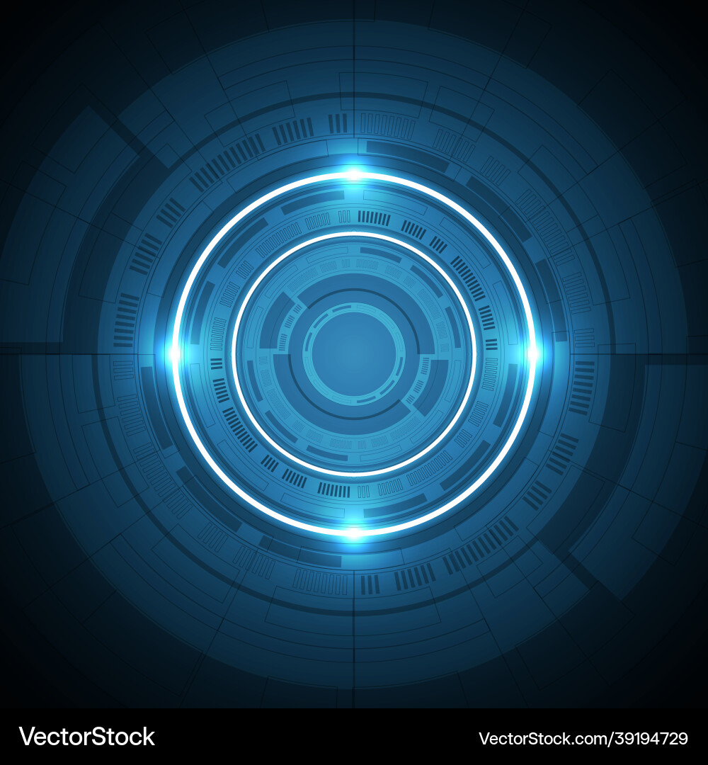 Abstract overlap circle digital background smart Abstract overlap circle digital background smart Vector Image