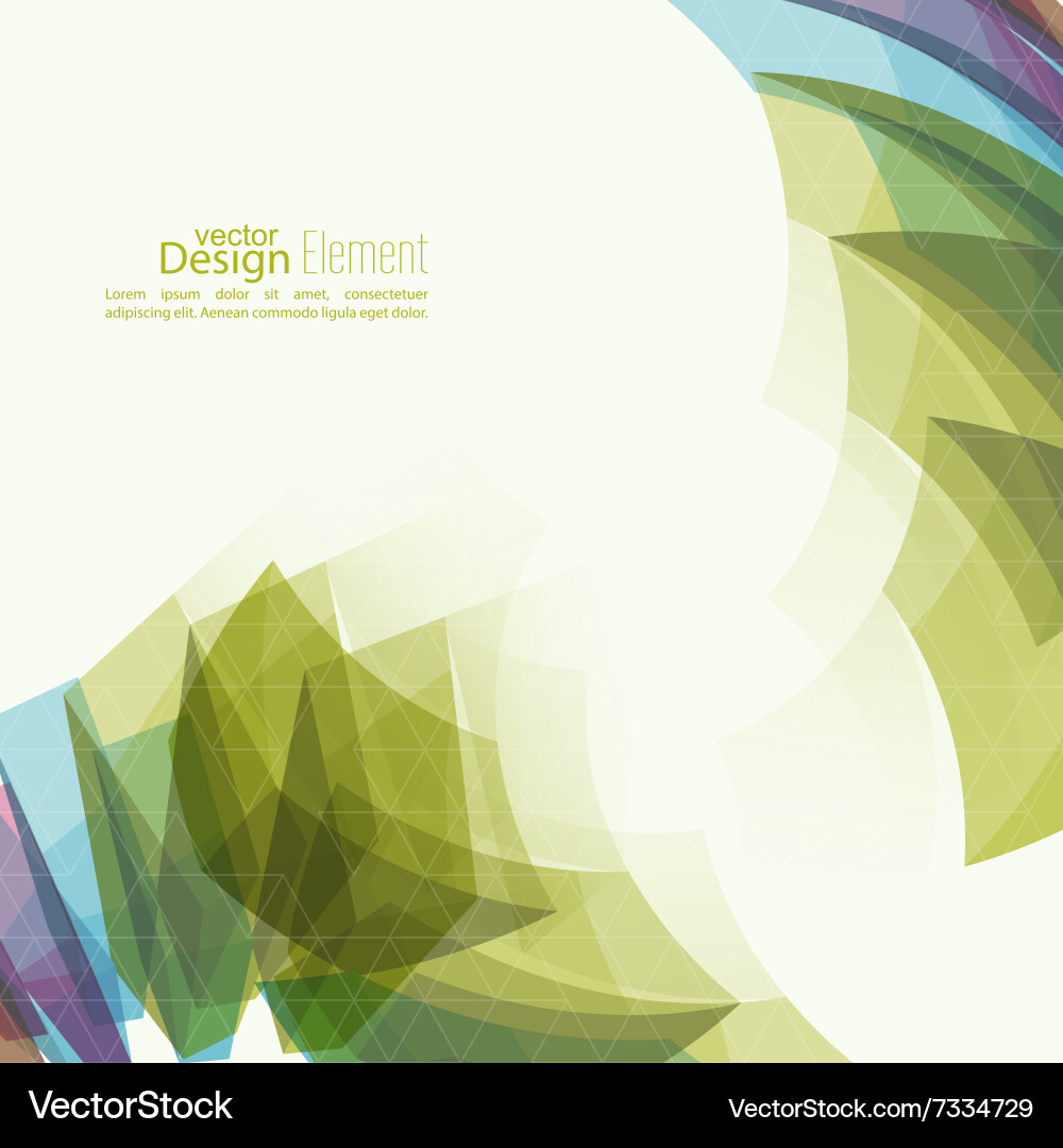 Angular geometric color shape vector image