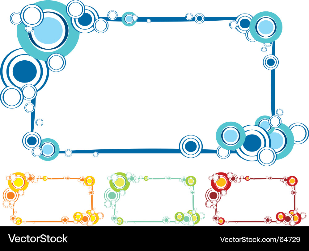 Circular Frame Pattern vector image