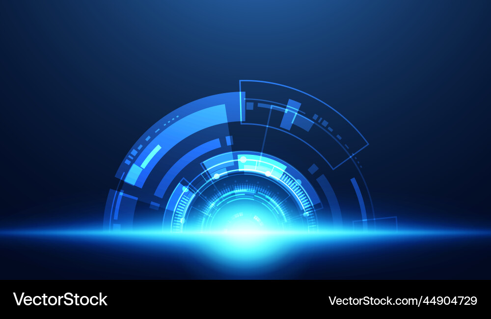 Digital Circuit Network vector image