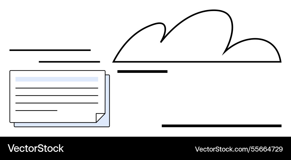 Digital document sharing with cloud integration Vector Image