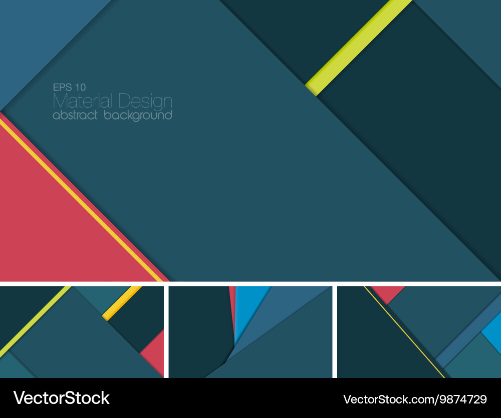 Material design abstract background Vector Image