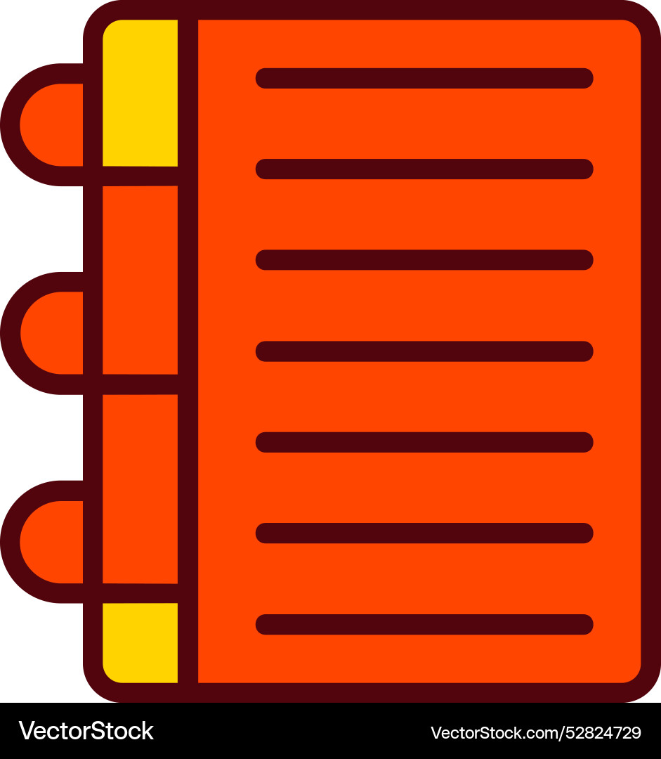 Notebook icon design vector image
