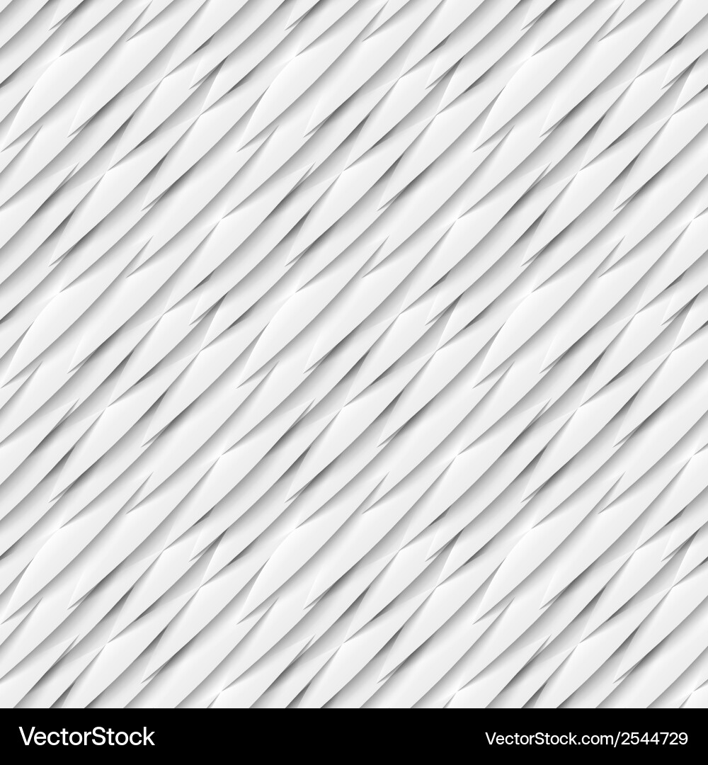Seamless pattern of white paper elements with drop vector image