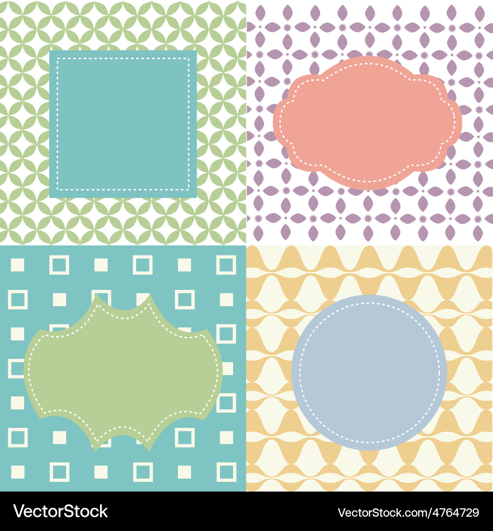 Set of frames vector image