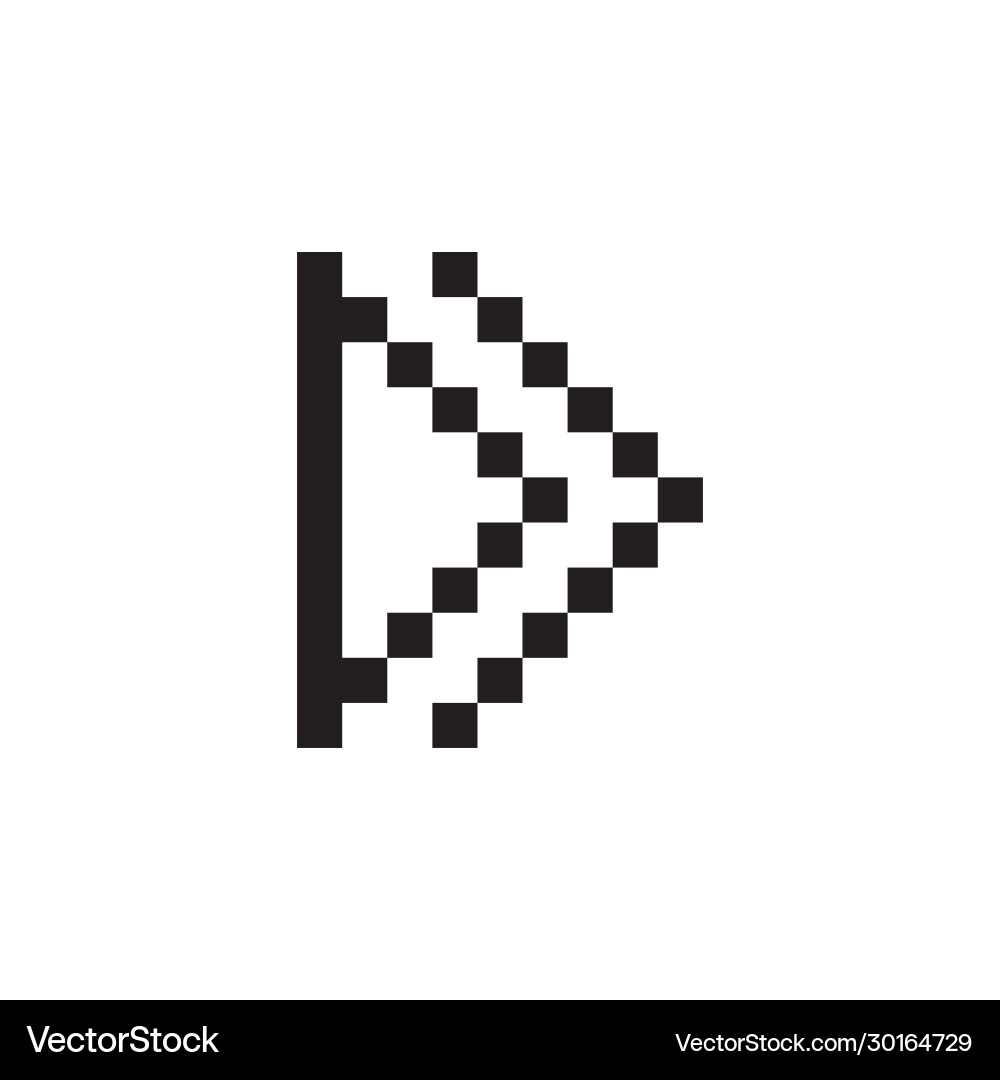 Skip next previous back open and arrow icon vector image