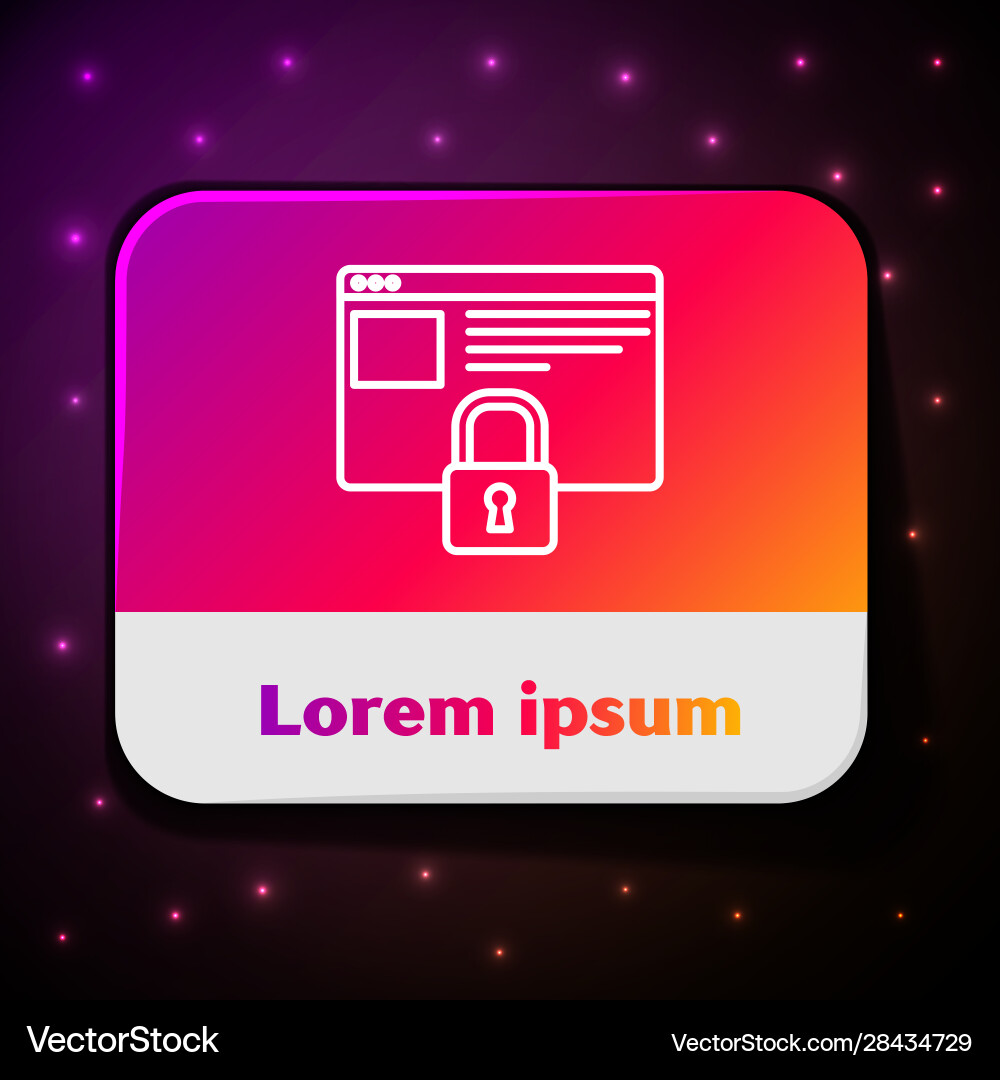 White line sichern Sie Ihre Website mit https ssl icon White line sichern Sie Ihre Website mit https ssl icon vektorbild