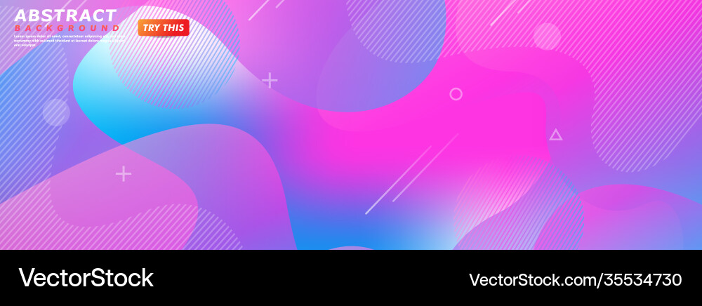 Abstract colorful with dynamic liquid texture vector image